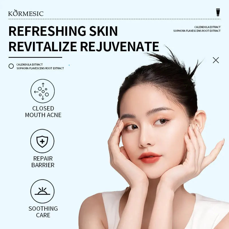 Salicylic Acid Acne Reduce Face Cream Faded Pimple Spots Deep Cleaning Pore Acne Scar Oil Control Moisturizing Skincare Product