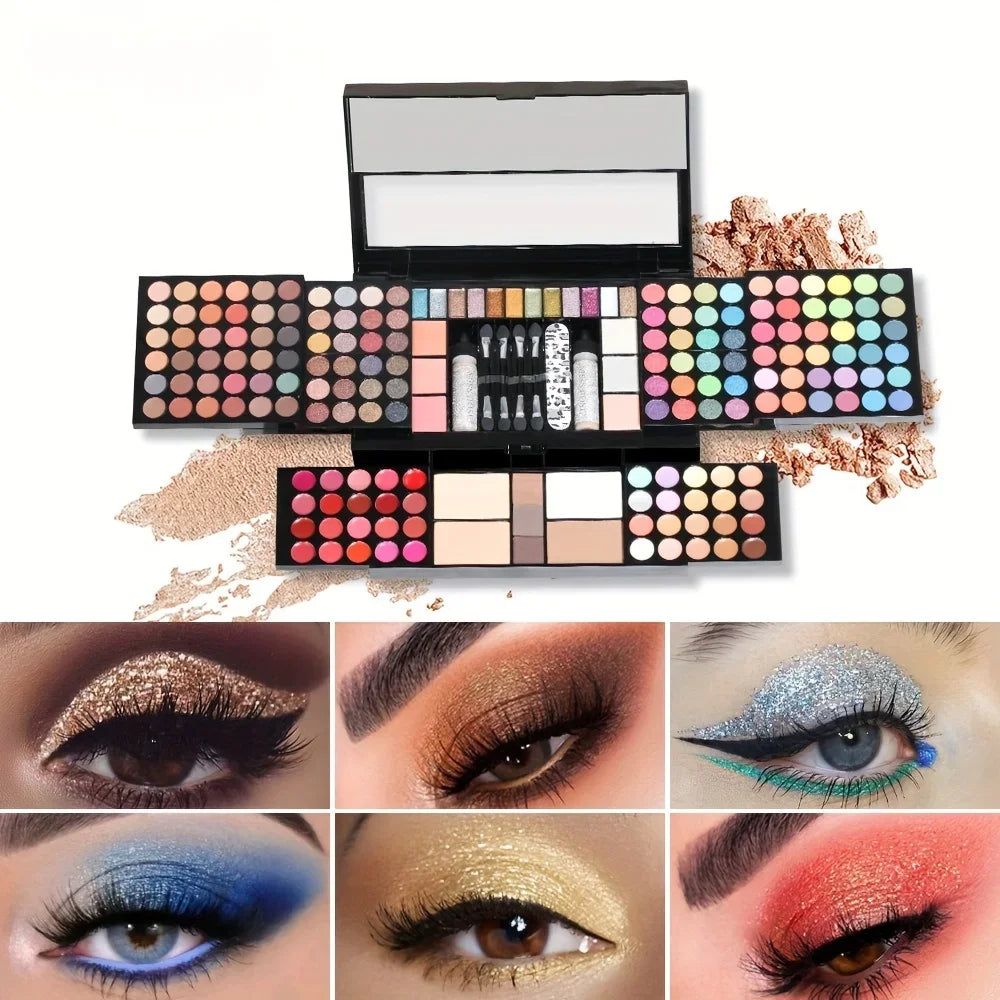 Professional 120 Colors Matte Eyeshadow Palette for Makeup Artists And Beauty Bloggers Rich Pigment Long-Lasting Shimmer-Free