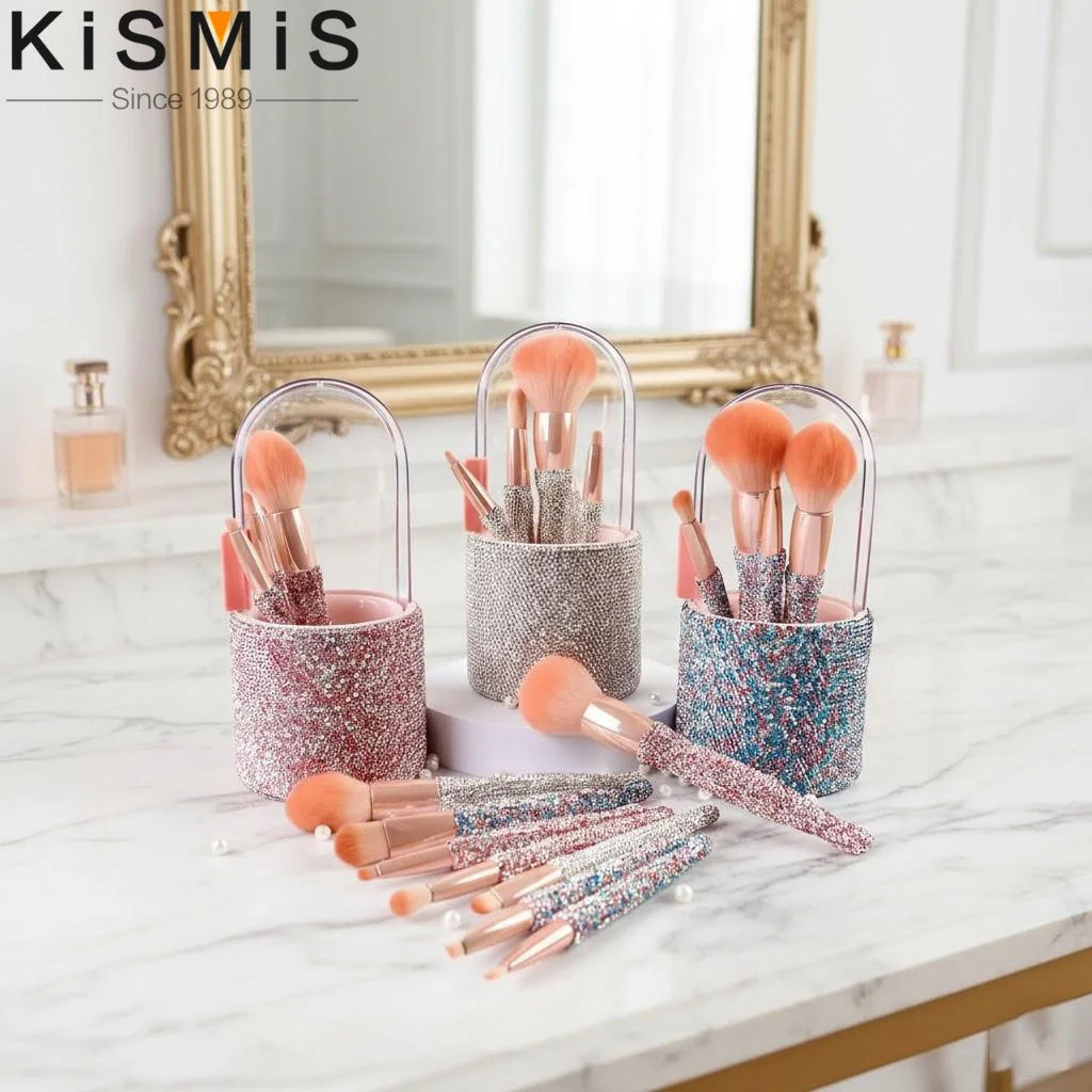 8Pcs Makeup Brushes Set Professional Synthetic Cosmetic Brush Tools for Powder Concealers and Eye Shadows