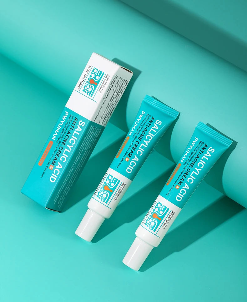 Salicylic Acid Acne Reduce Face Cream Faded Pimple Spots Deep Cleaning Pore Acne Scar Oil Control Moisturizing Skincare Product